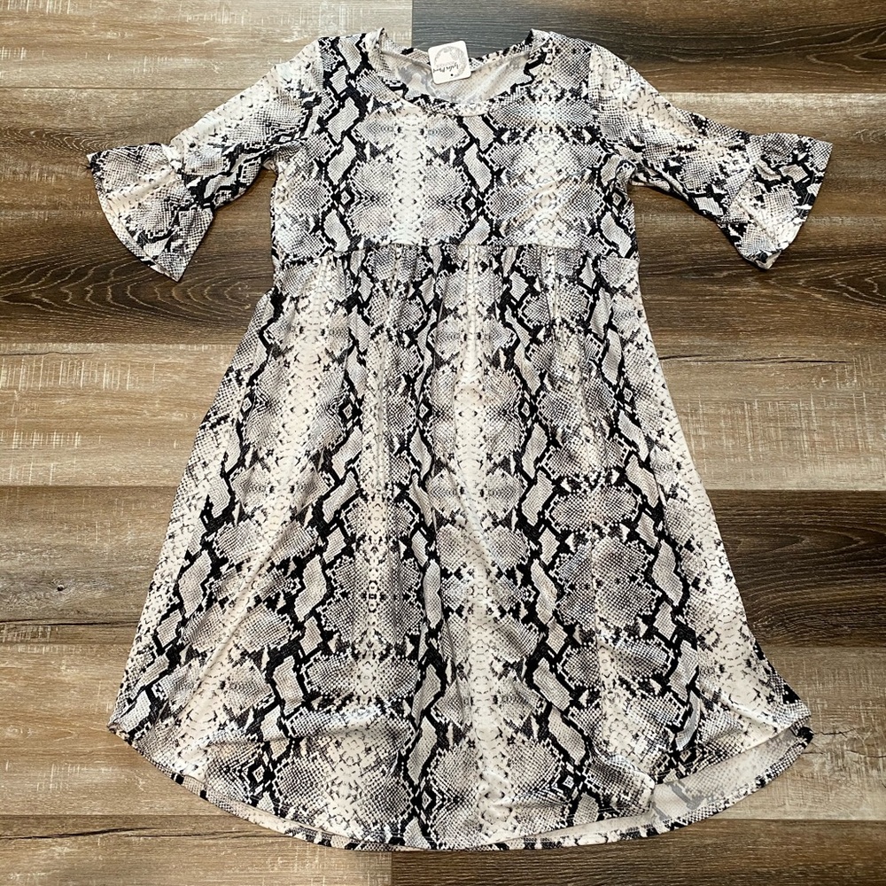 Snake print dress